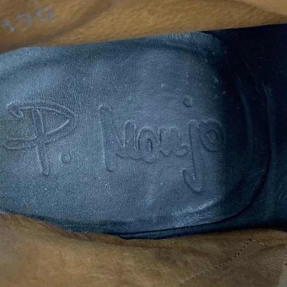 P. Monjo Women Suede Leather Side Zip Open Toe Heeled Sandals Size 8.5 - Picture 11 of 16